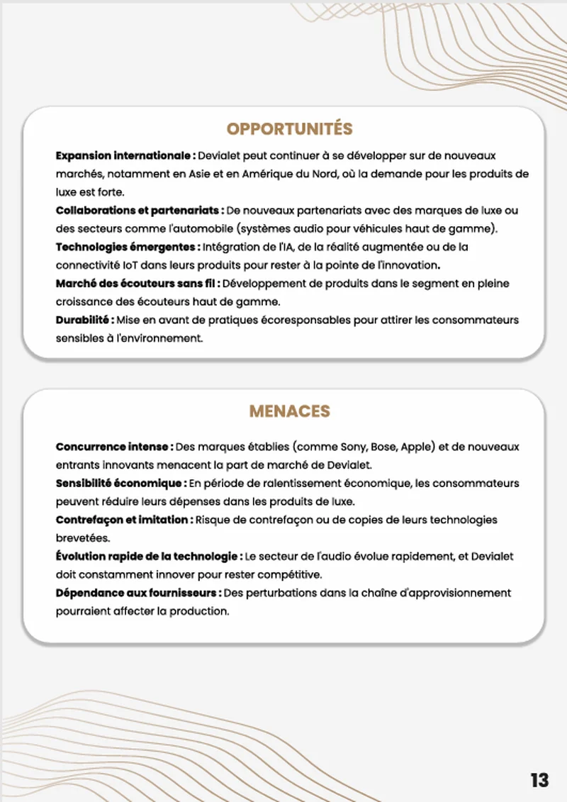 Analyse SWOT 2